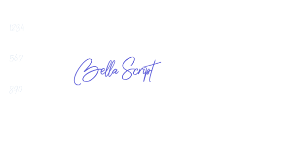 Bella Script font free