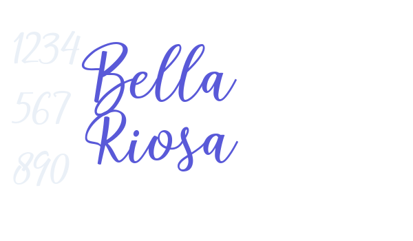 Bella Riosa font free