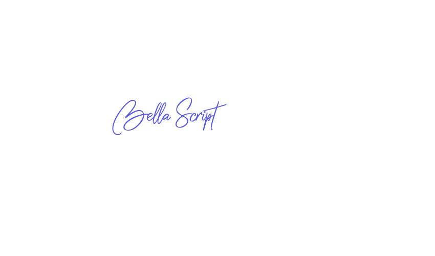 Bella Script Font