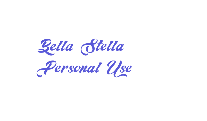 Bella Stella – Personal Use Font Download