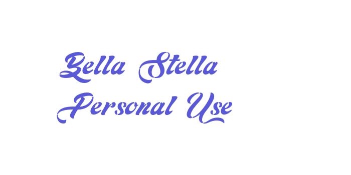 Bella Stella – Personal Use Font Download