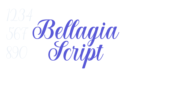 Bellagia Script font