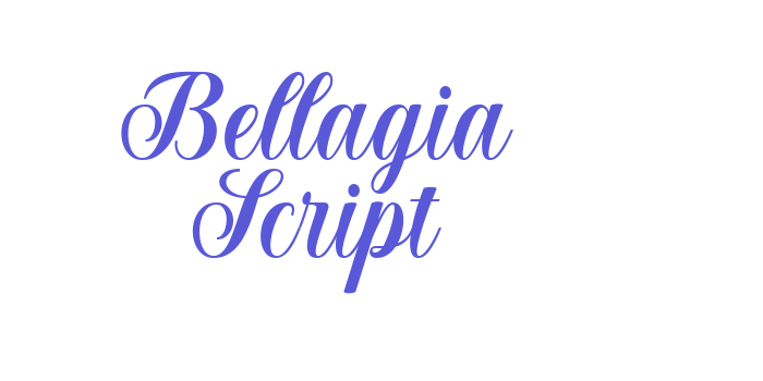 Bellagia Script Font