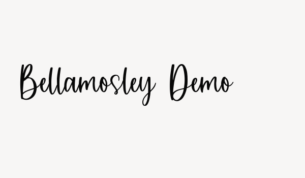 Bellamosley Demo Font