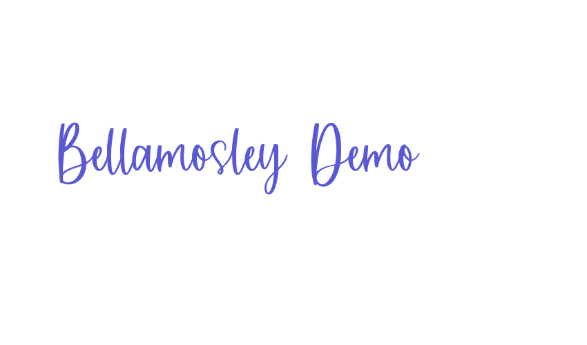 Bellamosley Demo Font