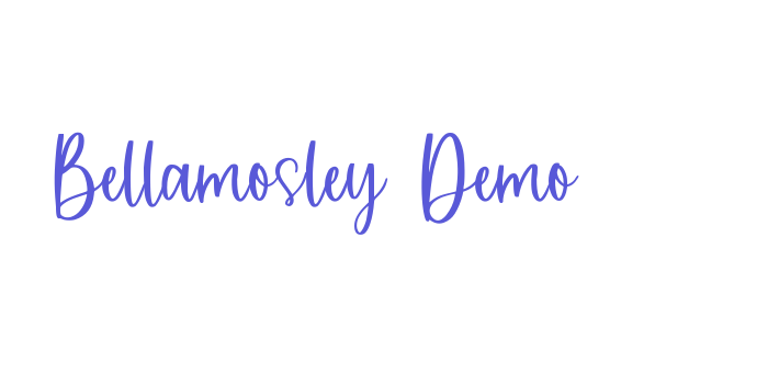 Bellamosley Demo Font Download