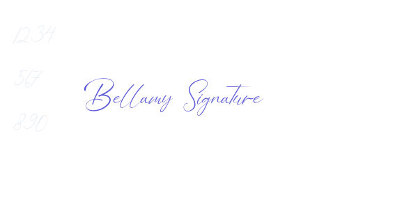 Bellamy Signature font free