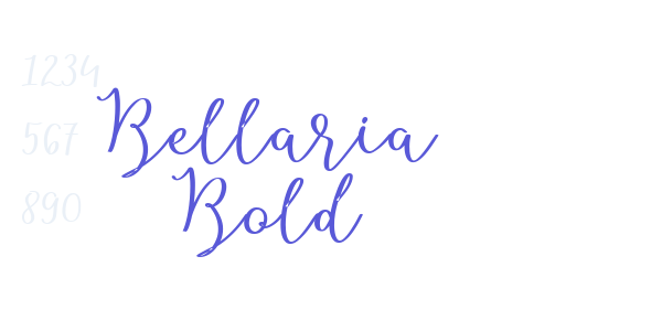 Bellaria Bold font