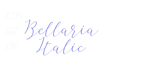 Bellaria Italic font free