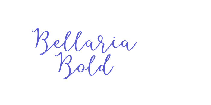 Bellaria Bold Font Download