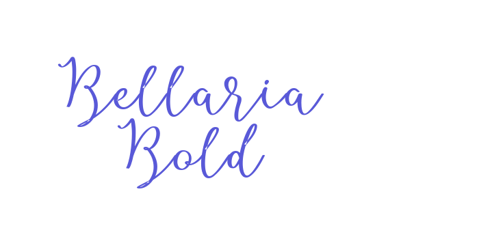 Bellaria Bold Font