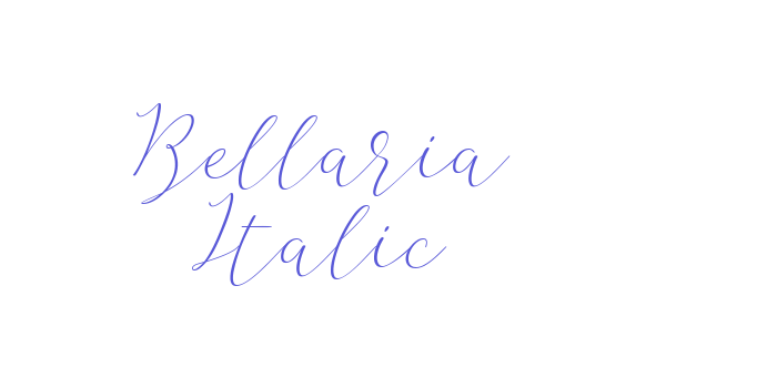 Bellaria Italic Font Download