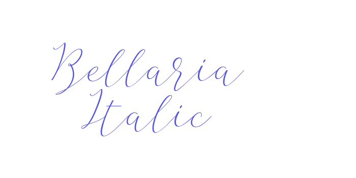 Bellaria Italic Font