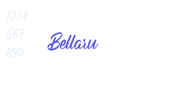 Bellaru font free