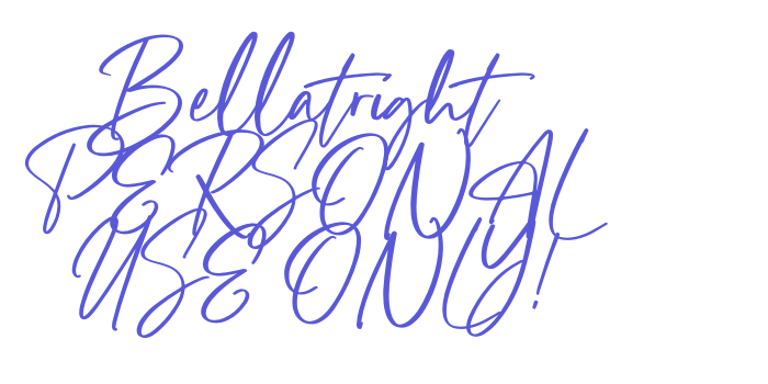 Bellatright PERSONAL USE ONLY! Font Download