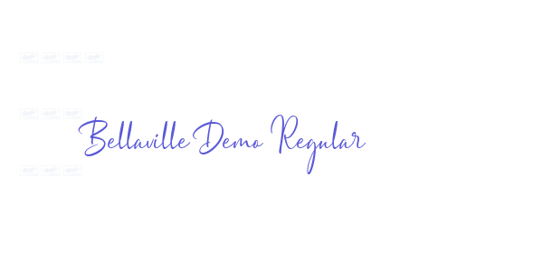 Bellaville Demo Regular font free