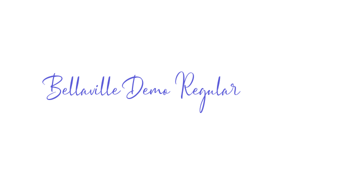 Bellaville Demo Regular Font