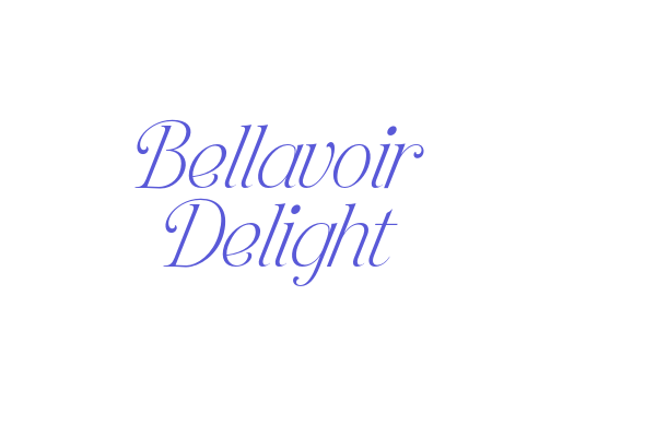 Bellavoir Delight Font