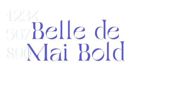 Belle de Mai Bold font free