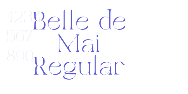 Belle de Mai Regular font free