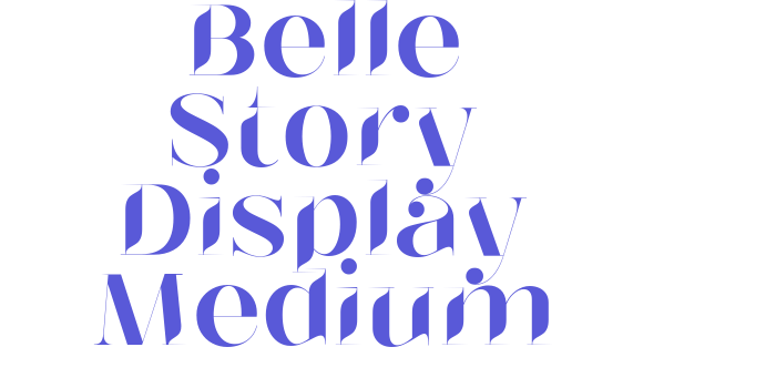 Belle Story Display Medium Font Download