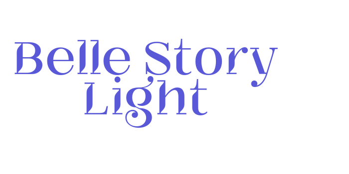 Belle Story Light Font Download