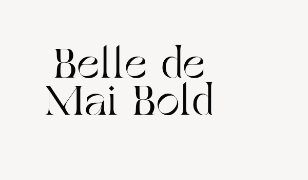 Belle de Mai Bold Font