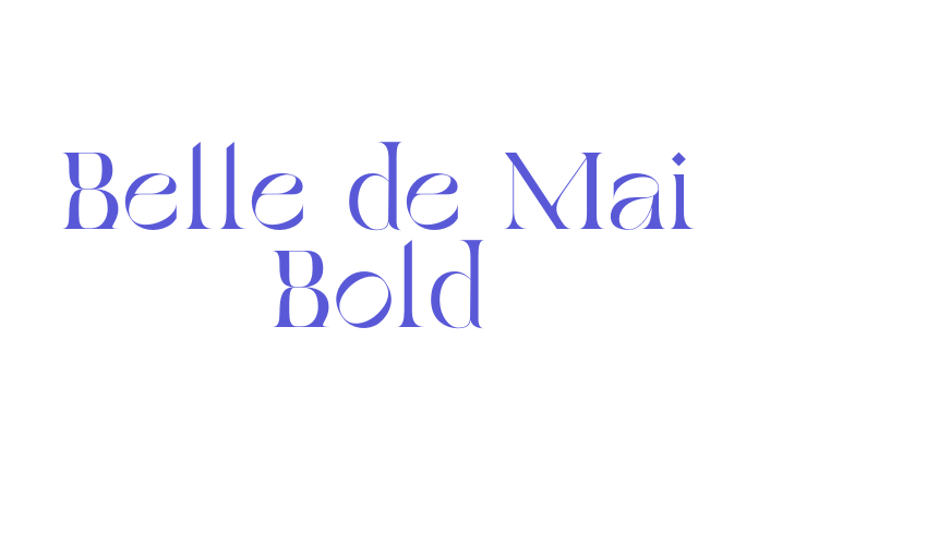 Belle de Mai Bold Font