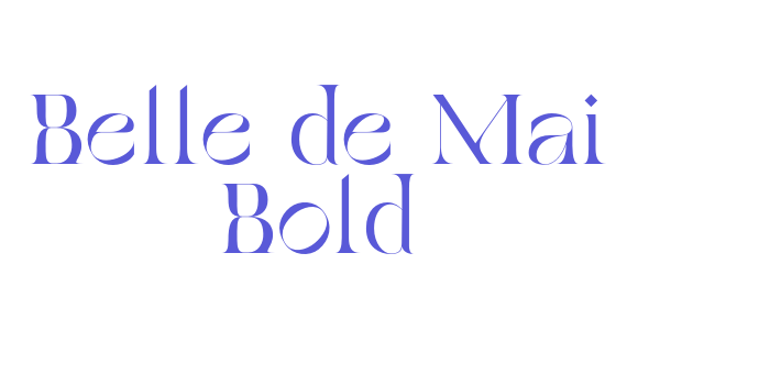 Belle de Mai Bold Font Download