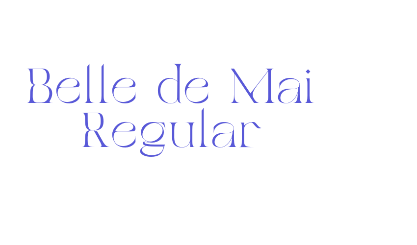 Belle de Mai Regular Font