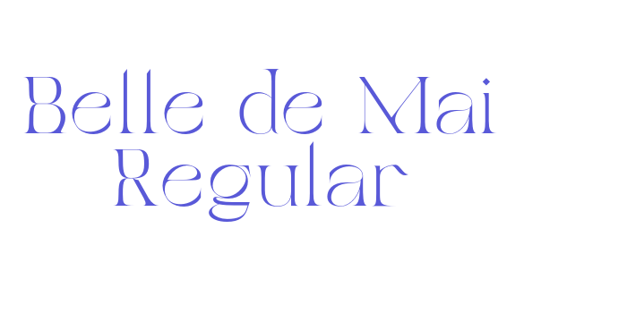 Belle de Mai Regular Font Download