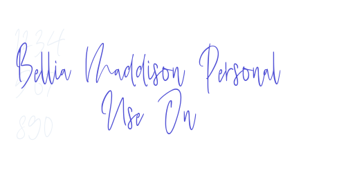 Bellia Maddison Personal Use On-font-download