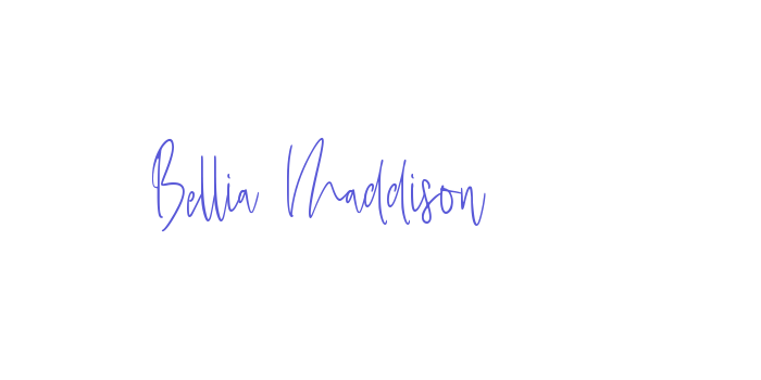 Bellia Maddison Font Download