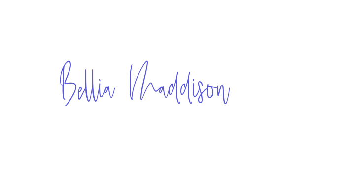 Bellia Maddison Font