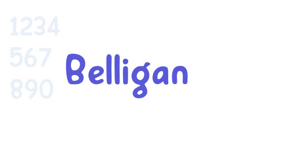 Belligan font free