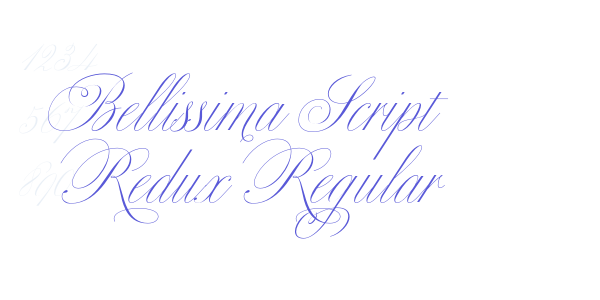 Bellissima Script Redux Regular font free