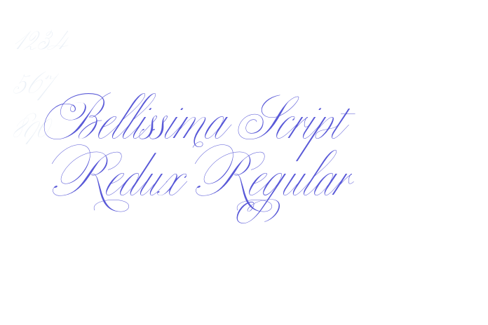 Bellissima Script Redux Regular font free