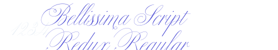 Bellissima Script Redux Regular