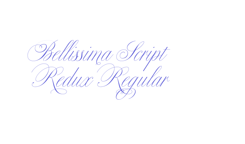 Bellissima Script Redux Regular Font Download