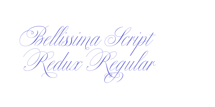 Bellissima Script Redux Regular Font Download