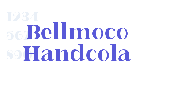 Bellmoco Handcola font free