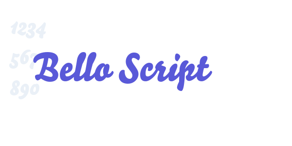 Bello Script font free