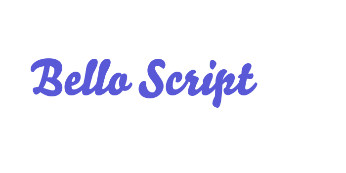 Bello Script Font