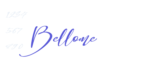 Bellome font free