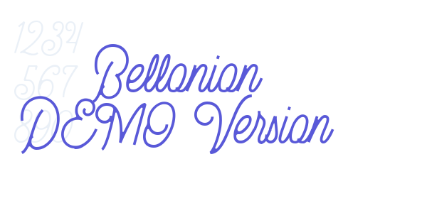 Bellonion DEMO Version font free