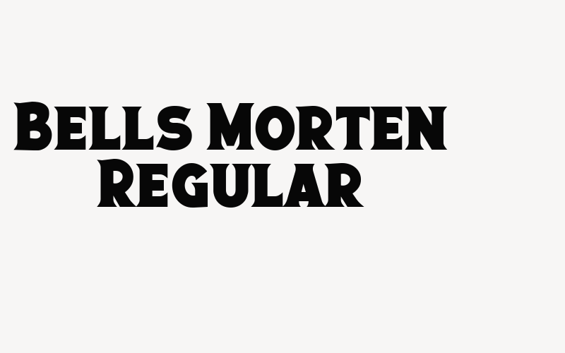 Bells Morten Regular Font