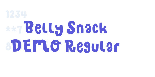 Belly Snack DEMO Regular font free