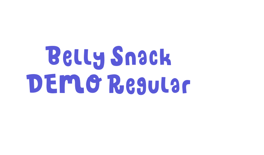 Belly Snack DEMO Regular Font