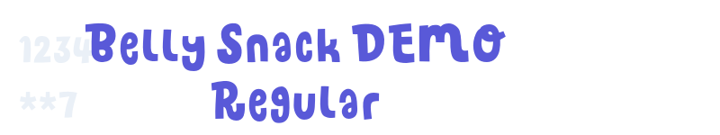 Belly Snack DEMO Regular-related font