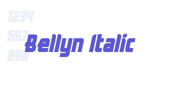 Bellyn Italic font free